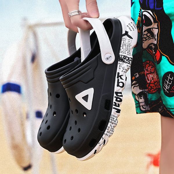 men's summer slip on breathable quick quick-drying water beach slippers fashion jelly summer slides shoes sandals, Black
men's summer slip on breathable quick quick-drying water beach slippers fashion jelly summer slides shoes sandals, Black