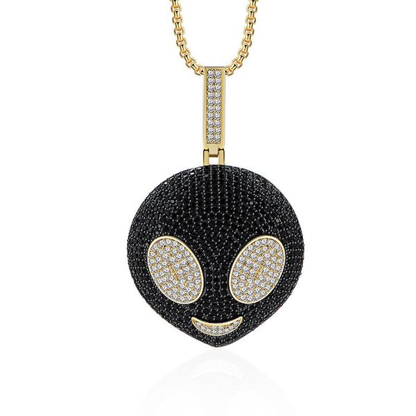 hip hop jewelry aliens pendant necklace with gold chain aaa cubic zirconia iced out necklace for men women, Silver
hip hop jewelry aliens pendant necklace with gold chain aaa cubic zirconia iced out necklace for men women, Silver