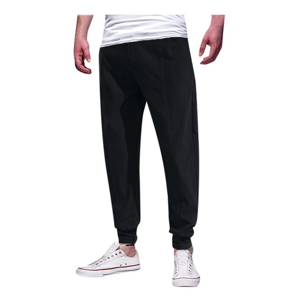 men color patchwork casual simple fashion solid color casual trousers elastic waist fitness running trousers sports pants #12.7, Black
men color patchwork casual simple fashion solid color casual trousers elastic waist fitness running trousers sports pants #12.7, Black