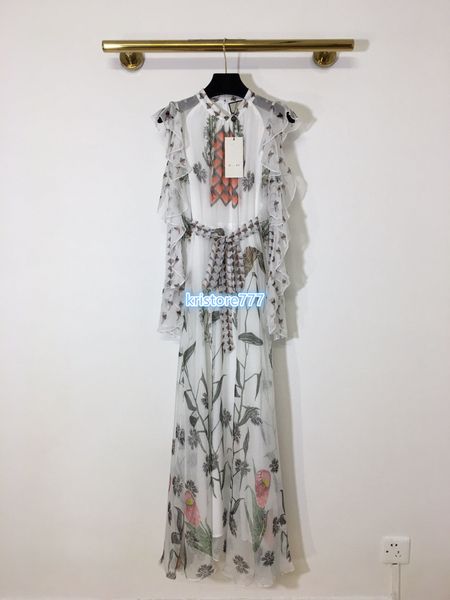 high end women girls midi ruffle shirt dress patchwork floral striped tie waist off shoulder long sleeve skirt fashion design luxury dresses, White;black
high end women girls midi ruffle shirt dress patchwork floral striped tie waist off shoulder long sleeve skirt fashion design luxury dresses, White;black