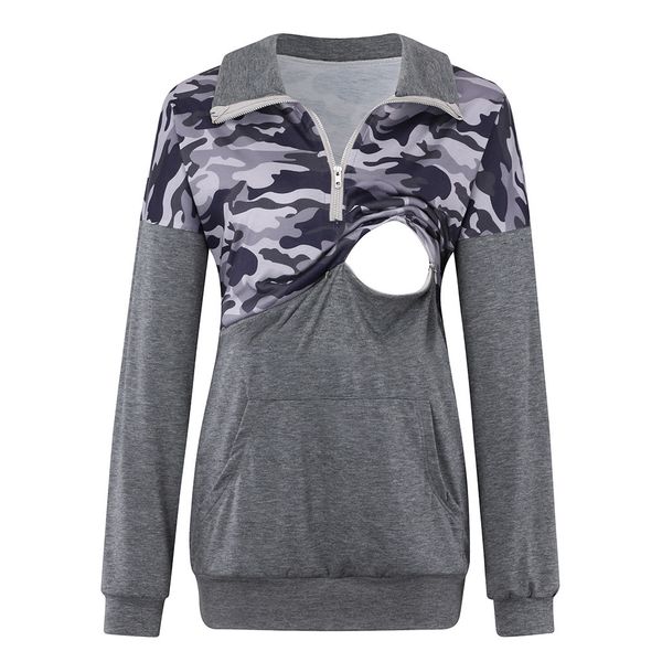 maternity blouses and mommy pregnant nursing splicing print camouflage zipper pregnancy blouse zwangerschapsrok y122, White
maternity blouses and mommy pregnant nursing splicing print camouflage zipper pregnancy blouse zwangerschapsrok y122, White