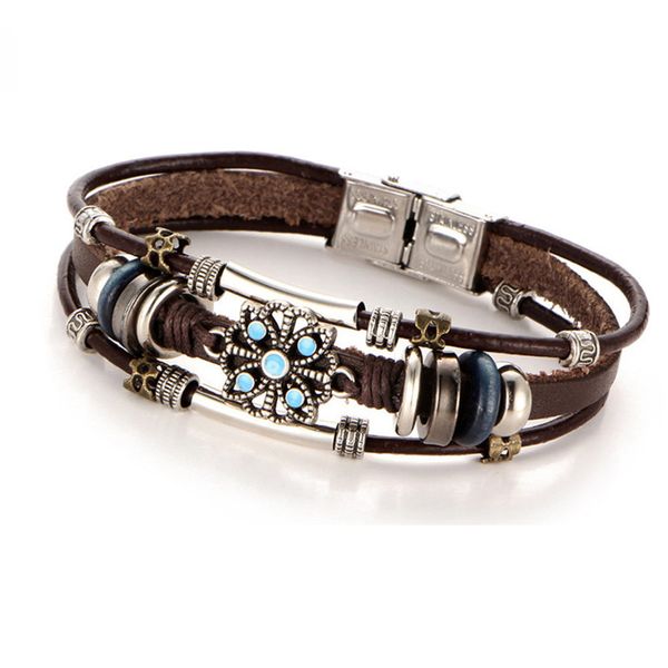 vintage flower bracelets & bangle boho multiple layers leather bracelet 2019 for women man wrap female punk jewelry, Golden;silver
vintage flower bracelets & bangle boho multiple layers leather bracelet 2019 for women man wrap female punk jewelry, Golden;silver