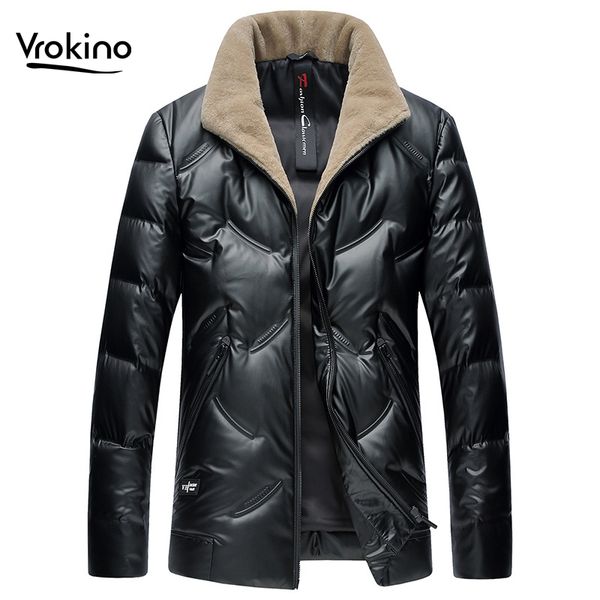 2019 winter new style men's fashion wool collar down jacket white duck down slim jacket men's warm, Black
2019 winter new style men's fashion wool collar down jacket white duck down slim jacket men's warm, Black
