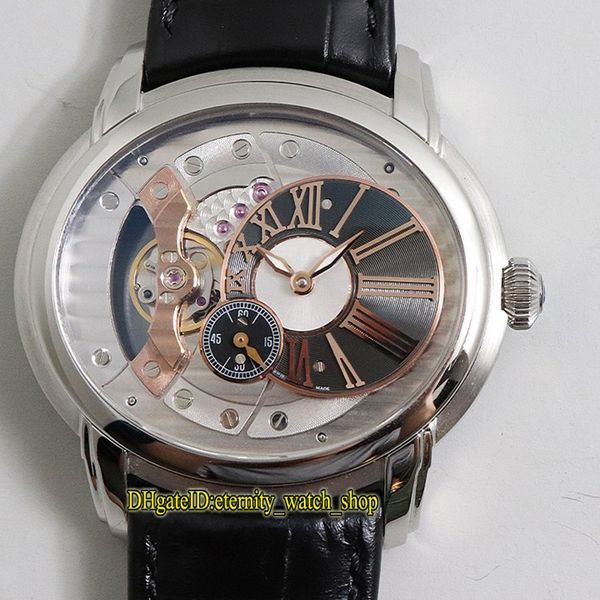 v9 version james millenary 15350 15350st.oo.d002cr.01 skeleton dial cal.4101 automatic mens watch silvery case leather designer watches, Slivery;brown
v9 version james millenary 15350 15350st.oo.d002cr.01 skeleton dial cal.4101 automatic mens watch silvery case leather designer watches, Slivery;brown