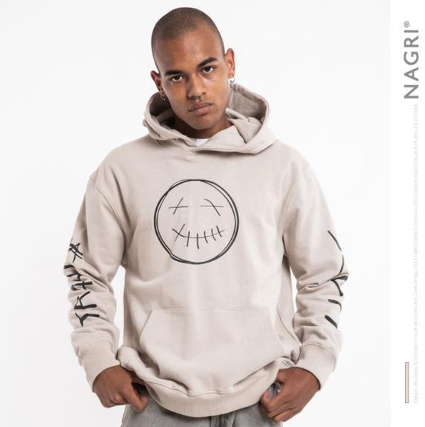 nagri mens designer hoodies smiley face letter printed autumn casual street style long sleeved hooded pullover mens fashion hoodies, Black
nagri mens designer hoodies smiley face letter printed autumn casual street style long sleeved hooded pullover mens fashion hoodies, Black