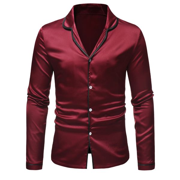 muqgew 2019 модная мужская рубашка slim fit мужская осень-зима повседневная модная атласная с длинным рукавом пижамного топа с блузкой # g4, White;black
muqgew 2019 модная мужская рубашка slim fit мужская осень-зима повседневная модная атласная с длинным рукавом пижамного топа с блузкой # g4, White;black