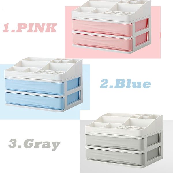 new plastic jewelry storage box makeup organizer drawers cosmetic skin care display desksundries container set
new plastic jewelry storage box makeup organizer drawers cosmetic skin care display desksundries container set