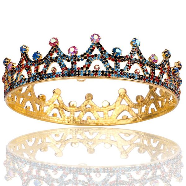 new queen king tiara crown for bridal wedding hair jewelry for women crystal diadem prom headpiece tiaras and crowns bride 2020, Golden;white
new queen king tiara crown for bridal wedding hair jewelry for women crystal diadem prom headpiece tiaras and crowns bride 2020, Golden;white