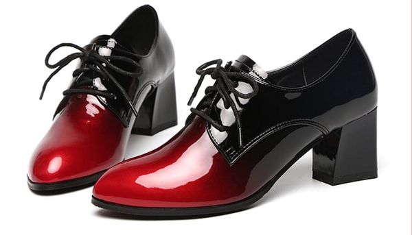 2019 women's shoes in spring and autumn with new style high heel coarse heel pointed end @77, Black
2019 women's shoes in spring and autumn with new style high heel coarse heel pointed end @77, Black