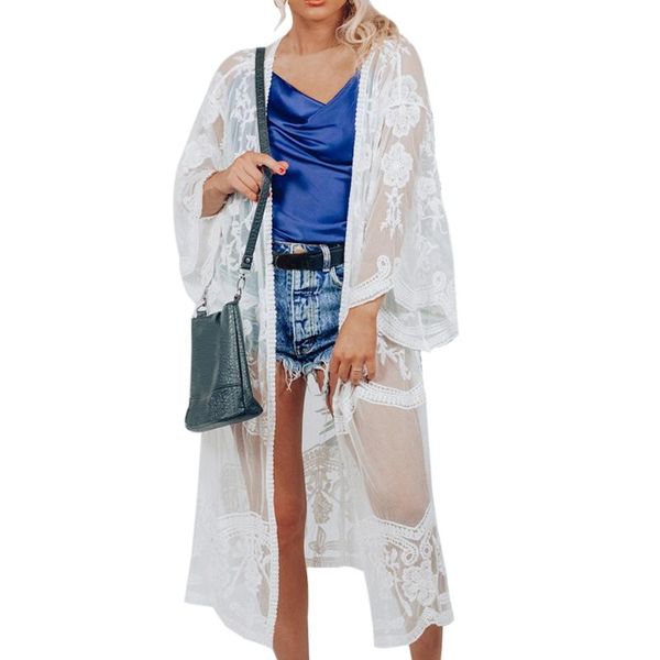 sarongs summer beach dress swimwear women hollow out long sleeve cover up cardigan transparent lace bikini robe, Blue;gray
sarongs summer beach dress swimwear women hollow out long sleeve cover up cardigan transparent lace bikini robe, Blue;gray