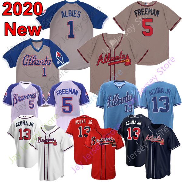 2020 new atlanta jersey 1 ozzie albies 5 freddie an 13 ronald acuna jr. acuña jr size s-3xl pullover embroidery, Blue;black
2020 new atlanta jersey 1 ozzie albies 5 freddie an 13 ronald acuna jr. acuña jr size s-3xl pullover embroidery, Blue;black