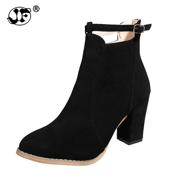 shoes women ankle boots 2017 high square heels pointed toe zip buckle motorcycle boots fashion winter .5cm heels 789, Black
shoes women ankle boots 2017 high square heels pointed toe zip buckle motorcycle boots fashion winter .5cm heels 789, Black