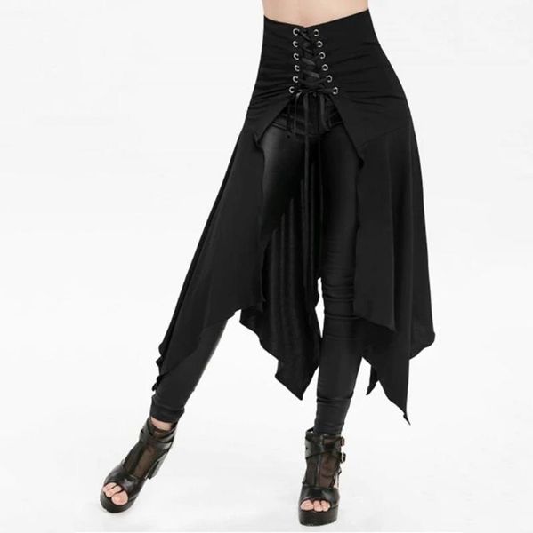 skirts halloween gothic punk skirt asymmetric lace-up slit front women stylish loose saias personality faldas mujer #t130a, Black
skirts halloween gothic punk skirt asymmetric lace-up slit front women stylish loose saias personality faldas mujer #t130a, Black