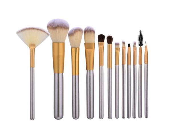 beauty tools 12pcs makeup brushes set foundation champagne gold wooden handle brush 
beauty tools 12pcs makeup brushes set foundation champagne gold wooden handle brush