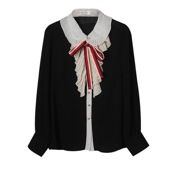 2019 early autumn new g women clothes ladies blouse fashion retro petal collar bow shirt long sleeve womens size s-xl, White
2019 early autumn new g women clothes ladies blouse fashion retro petal collar bow shirt long sleeve womens size s-xl, White