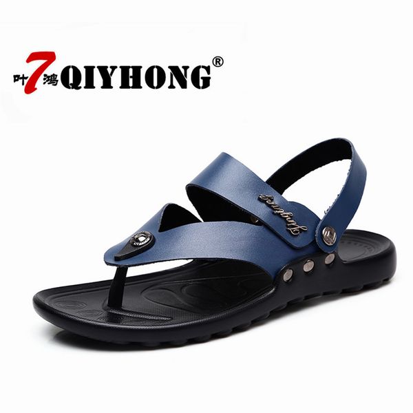 qiyhong casual men sandals shoes slippers summer flip flops beach men shoes leather sandalias zapatos hombre, Black
qiyhong casual men sandals shoes slippers summer flip flops beach men shoes leather sandalias zapatos hombre, Black