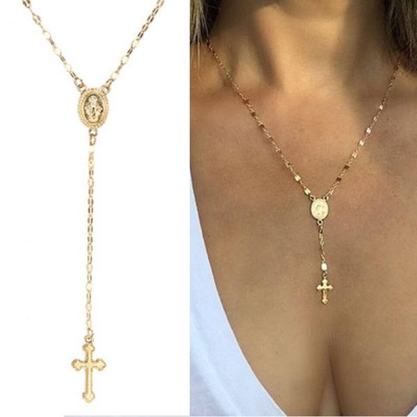 Cross Charm Chain Pendant Necklaces Hip Hop Statement Vintage Coin Women Sweater Necklace Beach Jewelry Christmas Gift
Cross Charm Chain Pendant Necklaces Hip Hop Statement Vintage Coin Women Sweater Necklace Beach Jewelry Christmas Gift