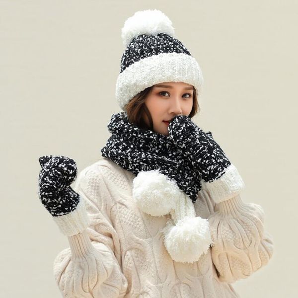 3pcs/set women hat and scarf gloves women kitted winter hats for girls women's hat thick warm scarf glove set, Blue;gray
3pcs/set women hat and scarf gloves women kitted winter hats for girls women's hat thick warm scarf glove set, Blue;gray