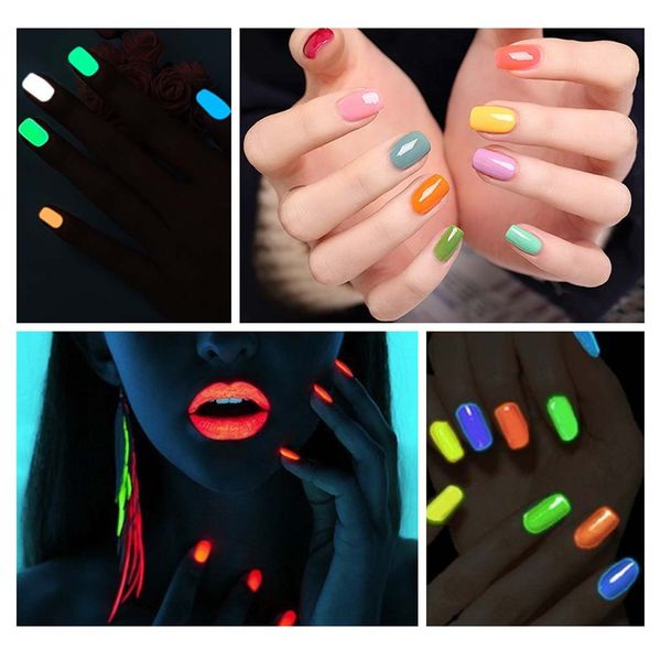 non-toxic nail polish 18 colors fluorescent neon luminous gel nail polish to glow in the dark for women children 8ml g627
non-toxic nail polish 18 colors fluorescent neon luminous gel nail polish to glow in the dark for women children 8ml g627