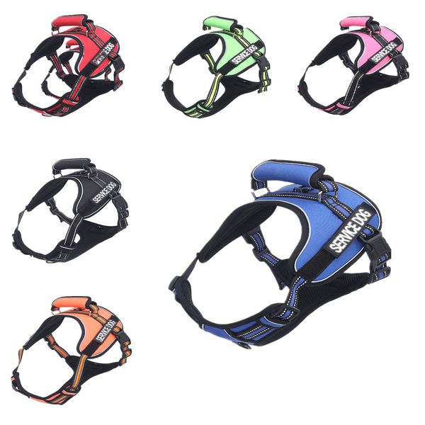 large-scale dog explosion-proof rushing oxford cloth k9 chest back traction rope reflective safety buckle personalized diy name dog supplies