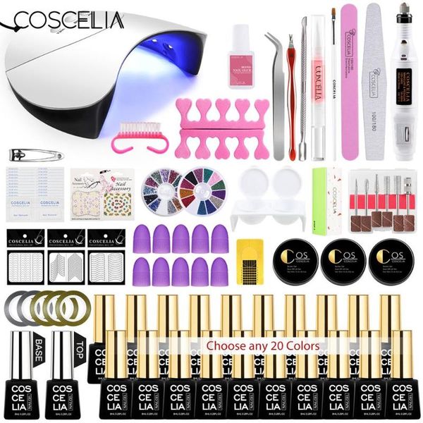 coscelia led uv lamp gel nail polish set tools for manicure set nail art soak off varnish polish kit all for manicure tool
coscelia led uv lamp gel nail polish set tools for manicure set nail art soak off varnish polish kit all for manicure tool