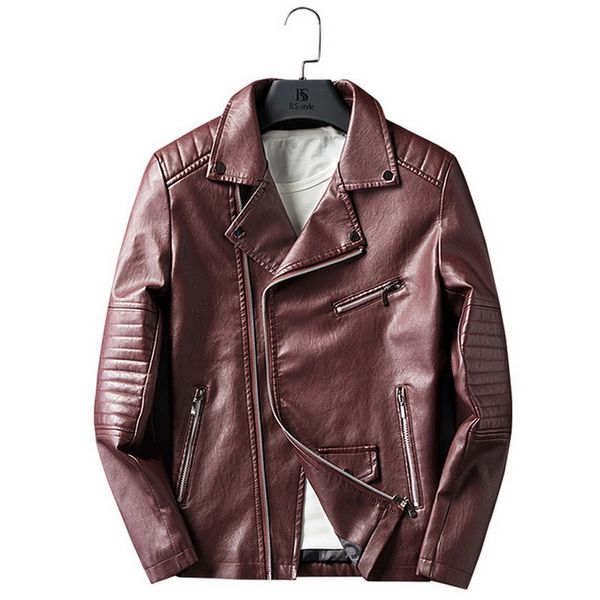 mens faux leather jacket autumn winter casual zipper pu leather jacket motorcycle men slim fit mens jackets, Black
mens faux leather jacket autumn winter casual zipper pu leather jacket motorcycle men slim fit mens jackets, Black