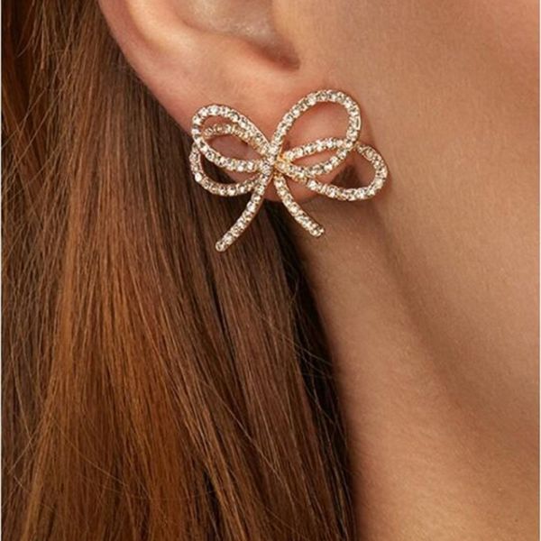 creative bow butterfly crystal earrings elegant for women fashion rhinestone ear drop diy jewelry accessory lalynnly e75081, Silver
creative bow butterfly crystal earrings elegant for women fashion rhinestone ear drop diy jewelry accessory lalynnly e75081, Silver
