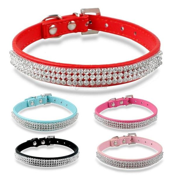 2016 selling rhinestone diamante dog collars fashion pu leather jewelry pet collar puppy necklace 4 sizes 5 colors 60pcs
2016 selling rhinestone diamante dog collars fashion pu leather jewelry pet collar puppy necklace 4 sizes 5 colors 60pcs