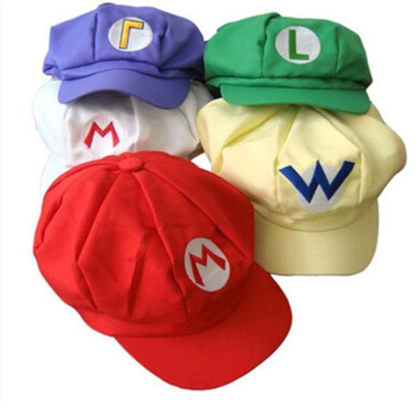 5 colors anime super mario hat cap luigi bros cosplay baseball costume birthday present mario caps children christmas gift g, Blue;gray
5 colors anime super mario hat cap luigi bros cosplay baseball costume birthday present mario caps children christmas gift g, Blue;gray
