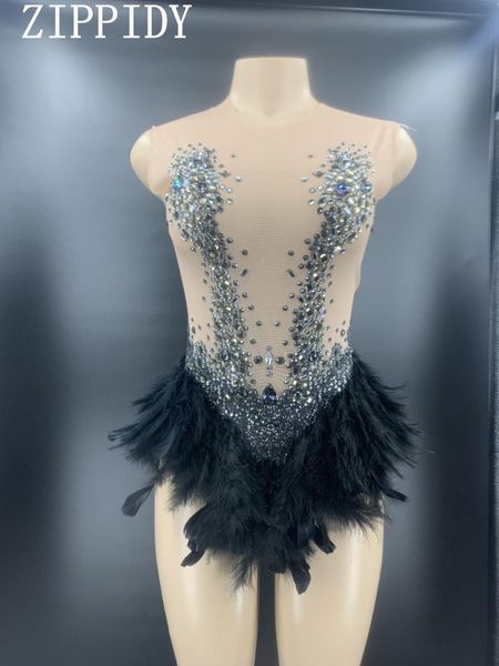 2020 fashion black rhinestones feather bodysuit transparent costume outfit wear female singer dance stage leotard youdu, Black;red
2020 fashion black rhinestones feather bodysuit transparent costume outfit wear female singer dance stage leotard youdu, Black;red
