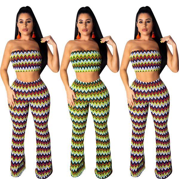 new style wave striped print 2 pieces outfits for women summer strapless two pieces tracksuit lady outfits lzh5098, White
new style wave striped print 2 pieces outfits for women summer strapless two pieces tracksuit lady outfits lzh5098, White