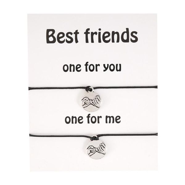 fashion jewellery pinky swear wish card bracelet handmade weaving vegan wax rope bracelets for women men lucky friendship gift, Golden;silver
fashion jewellery pinky swear wish card bracelet handmade weaving vegan wax rope bracelets for women men lucky friendship gift, Golden;silver
