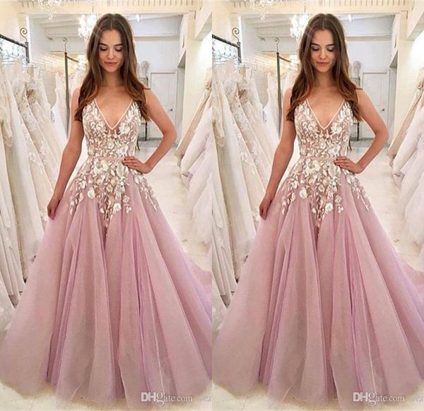2019 light purple prom dresses deep v neck sweep train lace appliqued a line evening gowns robes de soirée formal dress, Black
2019 light purple prom dresses deep v neck sweep train lace appliqued a line evening gowns robes de soirée formal dress, Black