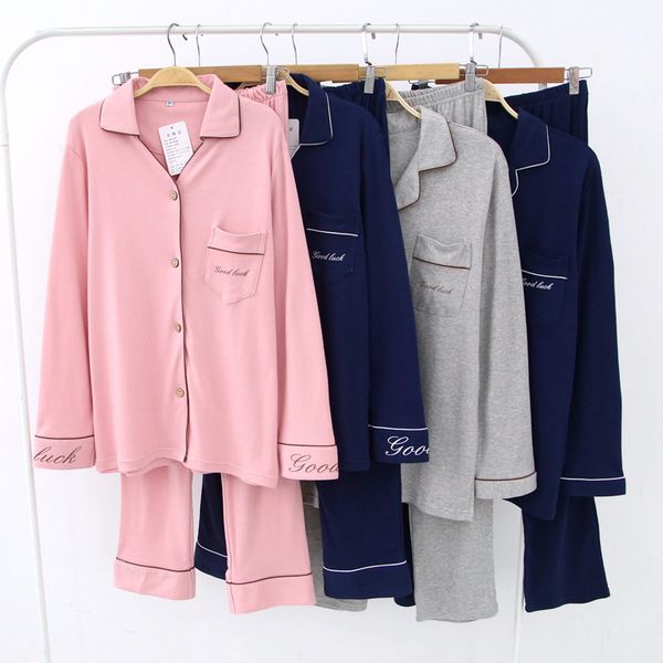 knitted cotton couple pajamas suit spring autumn men women long-sleeved trousers solid color loose home clothes pair of pajamas, Black;red
knitted cotton couple pajamas suit spring autumn men women long-sleeved trousers solid color loose home clothes pair of pajamas, Black;red