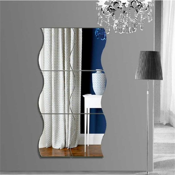 new 6 pcs waves shape self-adhesive tile 3d mirror wall stickers decal room decorations modern mirror tiles stickers sale
new 6 pcs waves shape self-adhesive tile 3d mirror wall stickers decal room decorations modern mirror tiles stickers sale