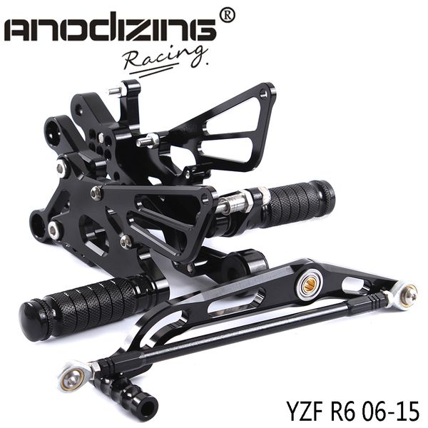 full cnc aluminum motorcycle adjustable rearsets rear sets foot pegs for yamaha yzf-r6 2006-2015
full cnc aluminum motorcycle adjustable rearsets rear sets foot pegs for yamaha yzf-r6 2006-2015