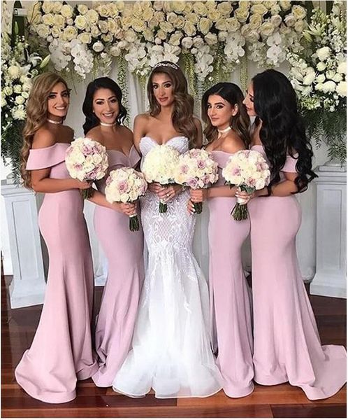 2019 new arabic sweetheart off shoulders bridesmaid dresses trumpet bodice skirt maid of the honor dresses, White;pink
2019 new arabic sweetheart off shoulders bridesmaid dresses trumpet bodice skirt maid of the honor dresses, White;pink