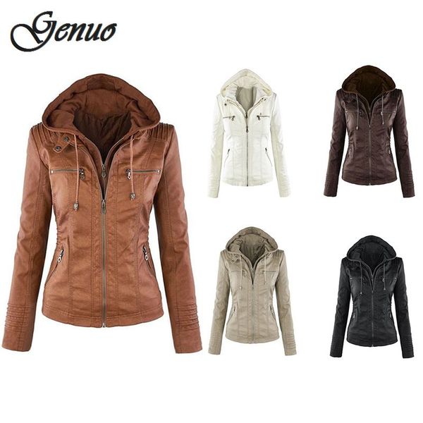 women's jackets hooded women leather jacket black motor coat slim zipper casual parka overcoat girls work brown pu winter coats, Black;brown
women's jackets hooded women leather jacket black motor coat slim zipper casual parka overcoat girls work brown pu winter coats, Black;brown