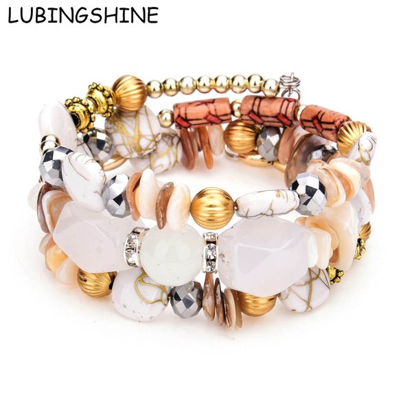 lubingshine vintage female cuff bracelets resin stone elastic strand bangles multilayer bracelet for women pulseiras femininas, Black
lubingshine vintage female cuff bracelets resin stone elastic strand bangles multilayer bracelet for women pulseiras femininas, Black
