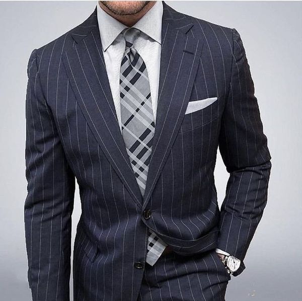 men's suits & blazers navy blue stripes suit men groom tuxedo wedding for jacket 2 pieces custom prom (blazer+pants) made, White;black
men's suits & blazers navy blue stripes suit men groom tuxedo wedding for jacket 2 pieces custom prom (blazer+pants) made, White;black