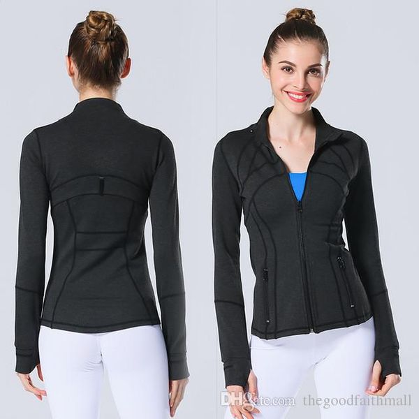autumn new lulu fabric jacket fitness running yoga zipper suit breathable fashion casual women top, Black;brown
autumn new lulu fabric jacket fitness running yoga zipper suit breathable fashion casual women top, Black;brown
