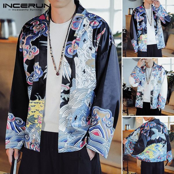 2020 spring chinese style printed cardigan shirt for male ethnic totem kimono men long sleeve blouse fashion loose blouse, White;black
2020 spring chinese style printed cardigan shirt for male ethnic totem kimono men long sleeve blouse fashion loose blouse, White;black