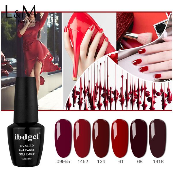 ibdgel red nail gel polish 3 pcs set dark red wine semi permanent gel lak varnishes christmas full pigment uv polish, Red;pink
ibdgel red nail gel polish 3 pcs set dark red wine semi permanent gel lak varnishes christmas full pigment uv polish, Red;pink