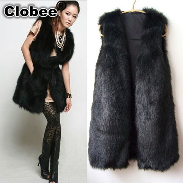 2018 colete de pele feminina winter ladies fluffy jacket women faux fur coat women fur vest sleeveless outwear plus size l619, Black
2018 colete de pele feminina winter ladies fluffy jacket women faux fur coat women fur vest sleeveless outwear plus size l619, Black