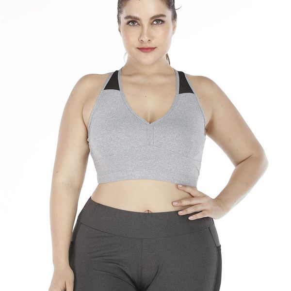 states cross border large size underwear women's large size sports bra breathable fast dry fitness yoga vest women, White;black
states cross border large size underwear women's large size sports bra breathable fast dry fitness yoga vest women, White;black