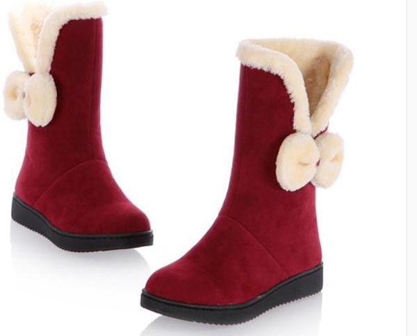 2018 suede women's boots in winter with new style flat bottom thick bottom keep warm non-slip, Black
2018 suede women's boots in winter with new style flat bottom thick bottom keep warm non-slip, Black