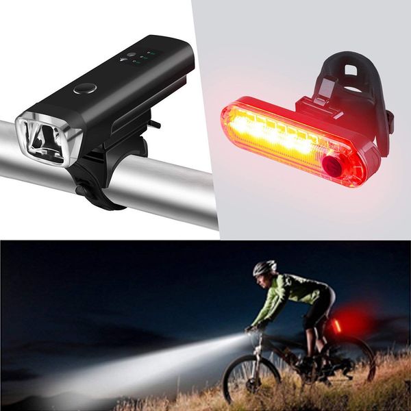 2pcs high brightness usb rechargeable led 4 modes bicycle bike front headlight and rear tail light set waterproof luz bicicleta
2pcs high brightness usb rechargeable led 4 modes bicycle bike front headlight and rear tail light set waterproof luz bicicleta