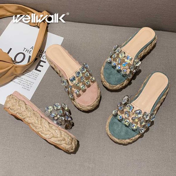 crystal shoes women wedge slippers fashion rhinestone espadrilles slip on casual slides shoe woman flip flops, Black
crystal shoes women wedge slippers fashion rhinestone espadrilles slip on casual slides shoe woman flip flops, Black