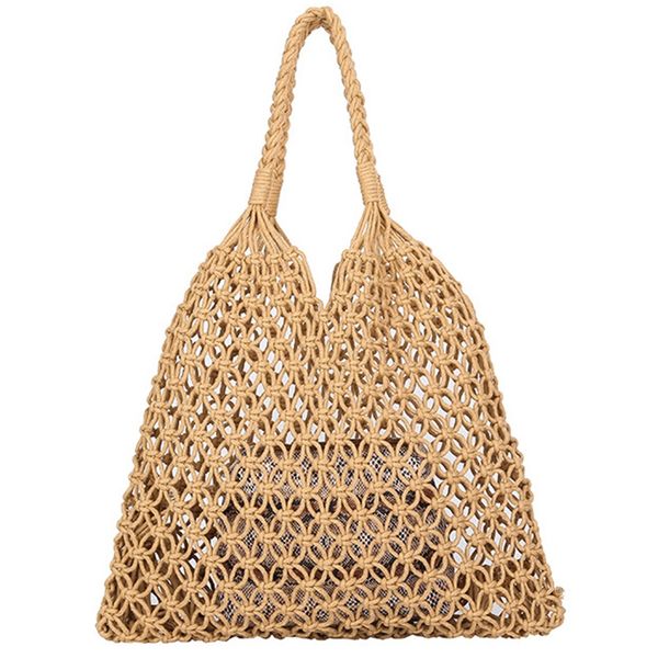 fashion popular beach bag women handmade woven composite bag new mesh rope weaving hollow straw shopping 2 sets brown
fashion popular beach bag women handmade woven composite bag new mesh rope weaving hollow straw shopping 2 sets brown