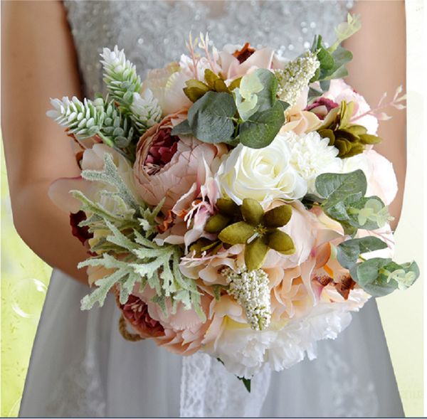 european fashion natural artificial silk flower bouquet countryside robe de mariage bridal bridesmaids hand bouquet home decoration
european fashion natural artificial silk flower bouquet countryside robe de mariage bridal bridesmaids hand bouquet home decoration